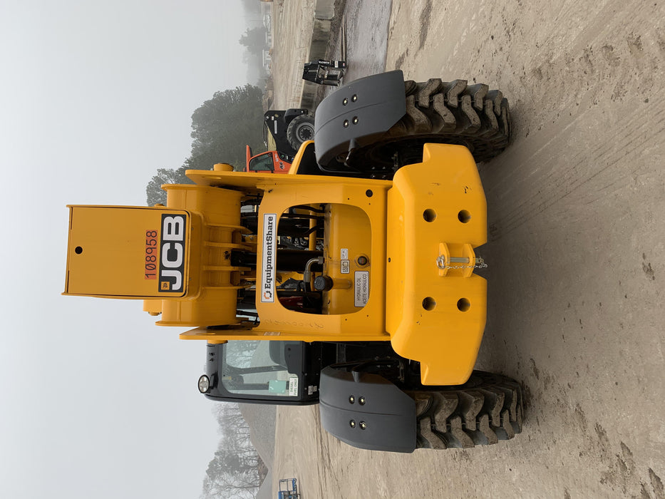 2020 JCB 510-56 Canopy, Solid Tires, Work Lights, Beacon, Aux Hydraulics, Back up Alarm, Lifting Eye, ES Decals