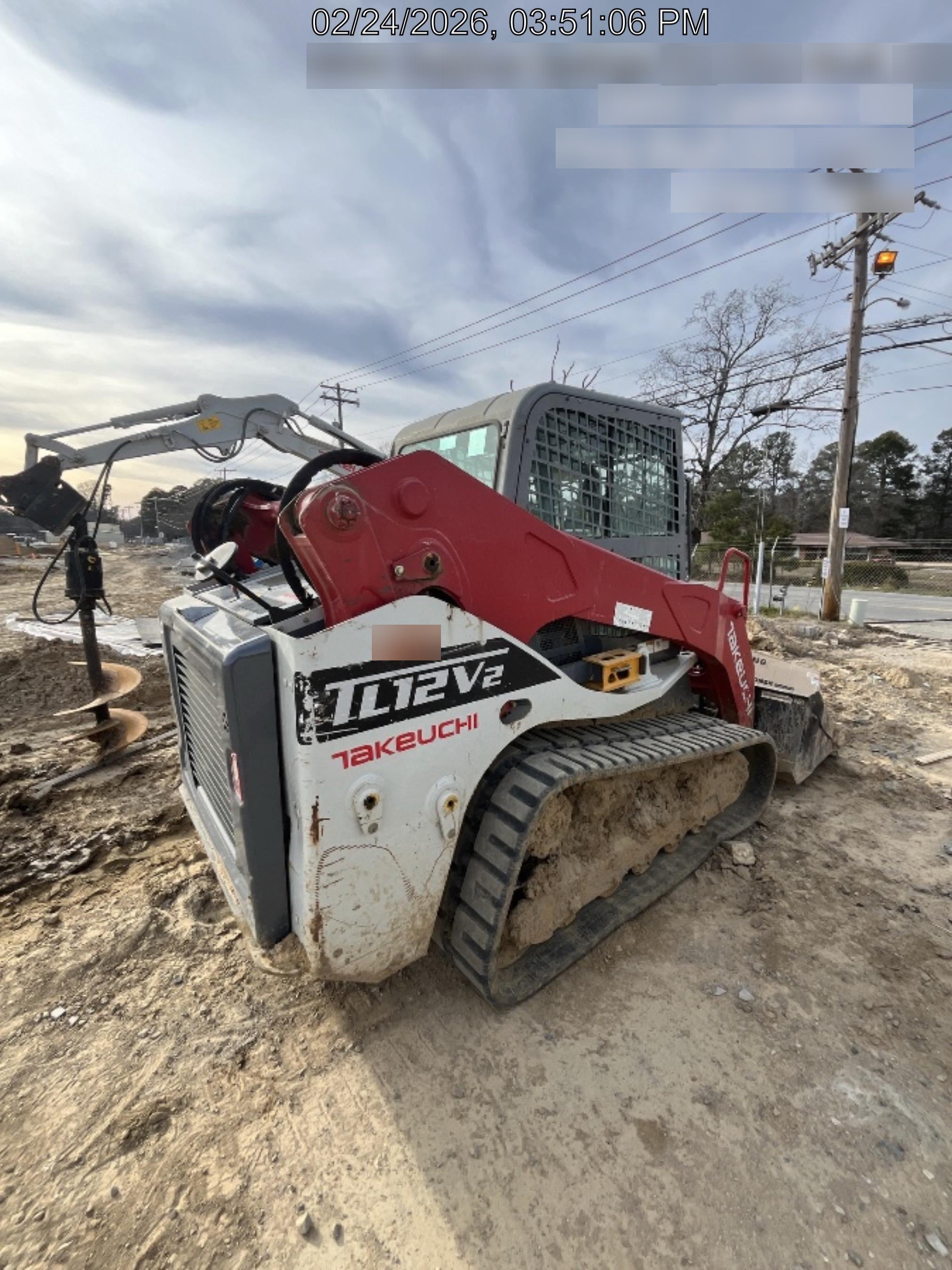 2019 Takeuchi TL12V2C Cab/Heat/AC, Back-up Alarm, Hydraulic QC w/80" HD Tooth Bucket