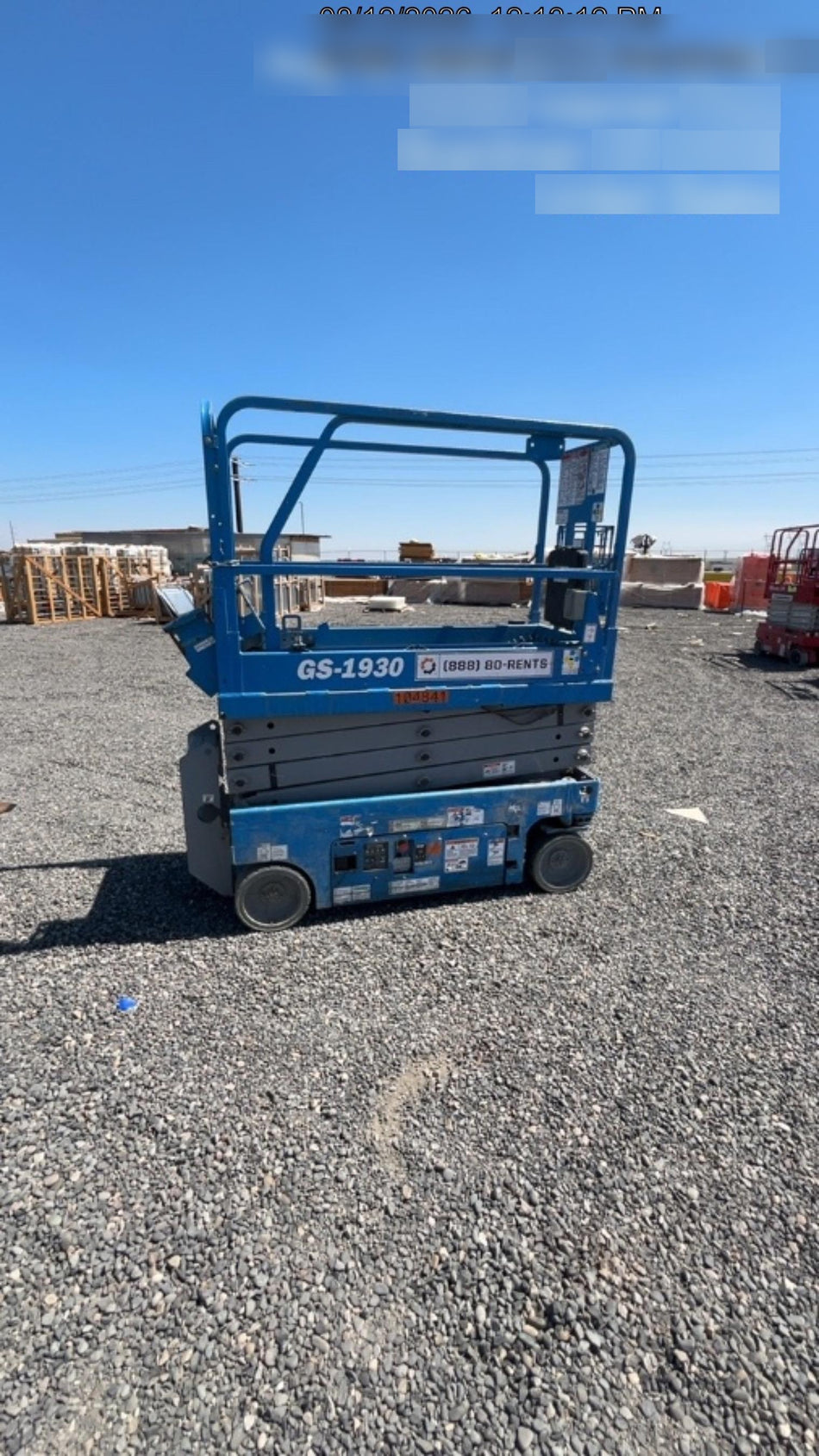 2020 Genie GS-1930 Standard Machine, 800W Inverter