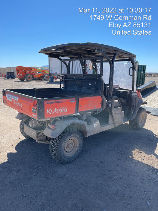 2021 Kubota RTV-X1140W-H Plastic Canopy, Windshield Acrylic Clear, LED Strobe Light, Wire Harness Kit, Back up Alarm