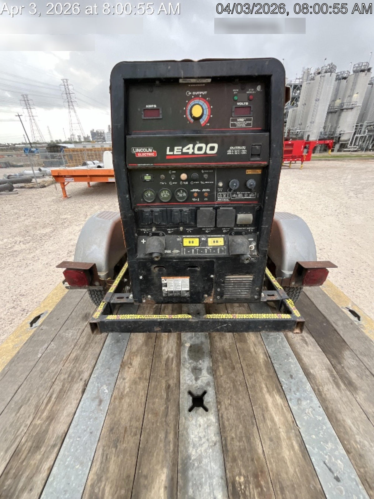 2022 Lincoln Electric LE400 Kubota V1505, Trlr, Cable Rack, Light Kit, ES Decals, T3
