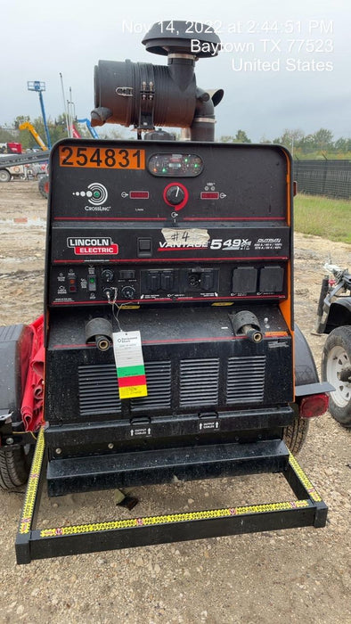 2022 Lincoln Electric Vantage 549X Crosslink Technology, Trailer Mounted, ES Decals, T3