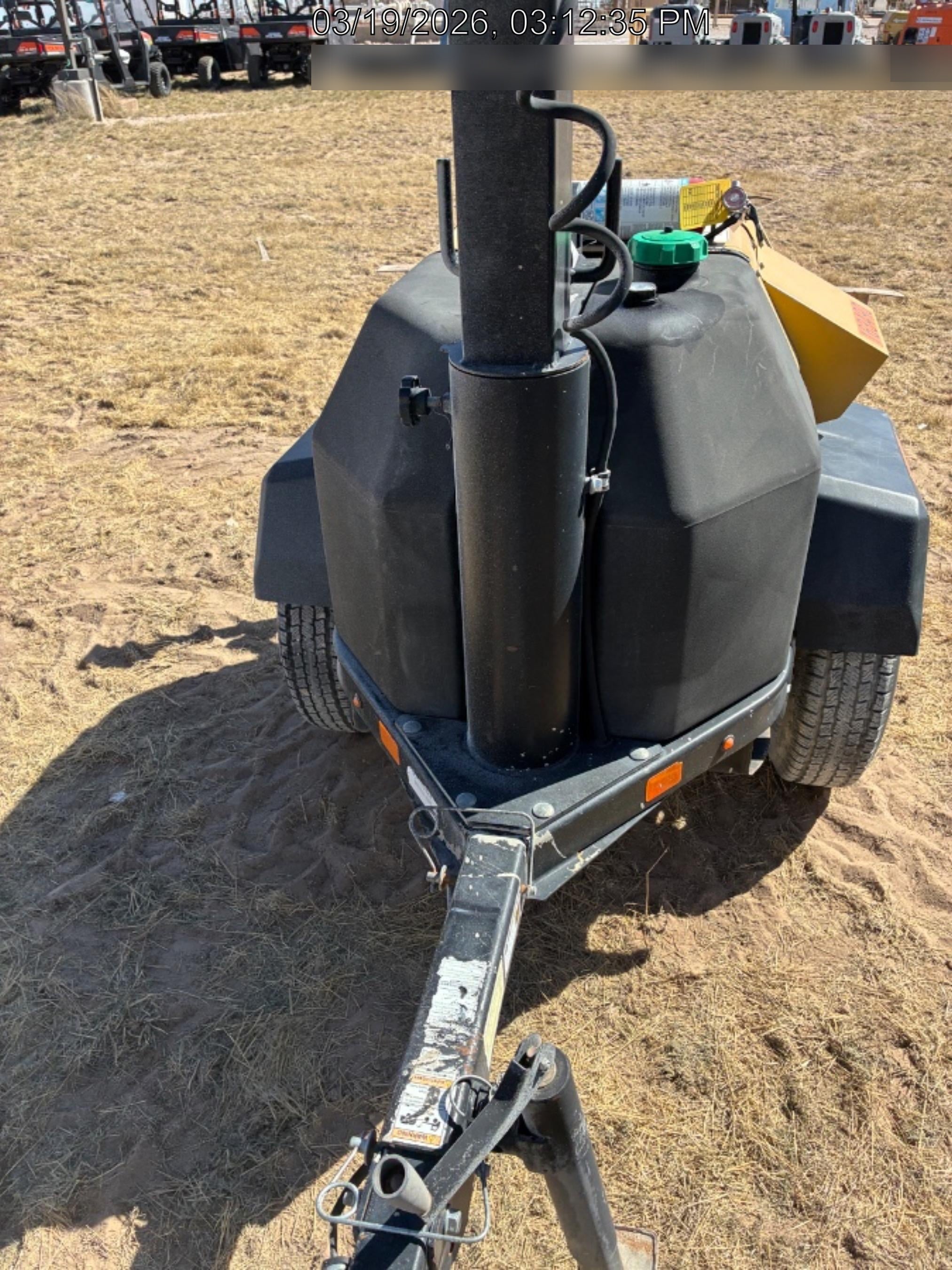 2021 Allmand NLV3GR (4) LED Light Fixture 350W, 23' Vertical Mast, 3kW Prime, Towable, Deep Sea L401, Leveling Jacks, Yanmar T4F 5.8hp