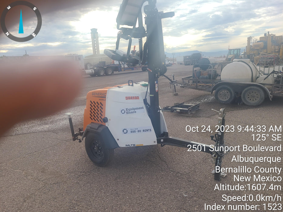 2023 Generac MLT2 Diesel, Flex Switch 120V Input, Powerzone Controller, (4) 320W LED Lights, 4kW Generator, 39.9 Gal Fuel Tank, 2" Ball, T3