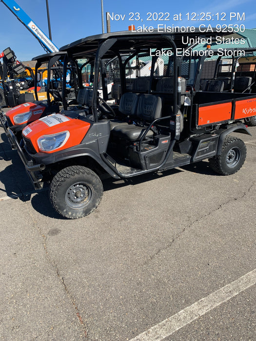 2022 Kubota RTV-X1140W-H Plastic Canopy, Windshield Acrylic Clear, LED Strobe Light, Wire Harness Kit, Back up Alarm