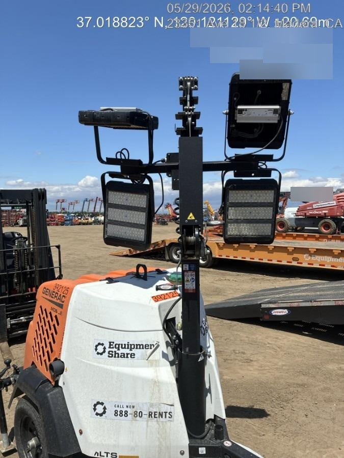 2024 Generac MLT2 Diesel, Flex Switch 120V Input, Powerzone Controller, 
(4) 320W LED Lights, 4kW Generator, 39.9 Gal Fuel Tank, 2" Ball, T3