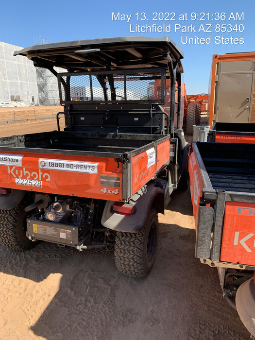 2022 Kubota RTV-X1140W-H Plastic Canopy, Windshield Acrylic Clear, LED Strobe Light, Wire Harness Kit, Back up Alarm