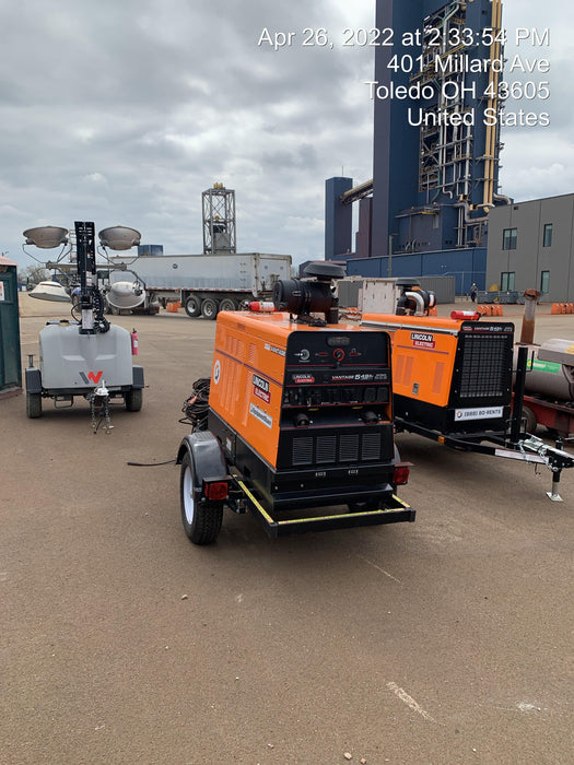 2021 Lincoln Electric Vantage 549X Ready Pak 3, ORANGE (includes trailer, cable rack, fender light kit)