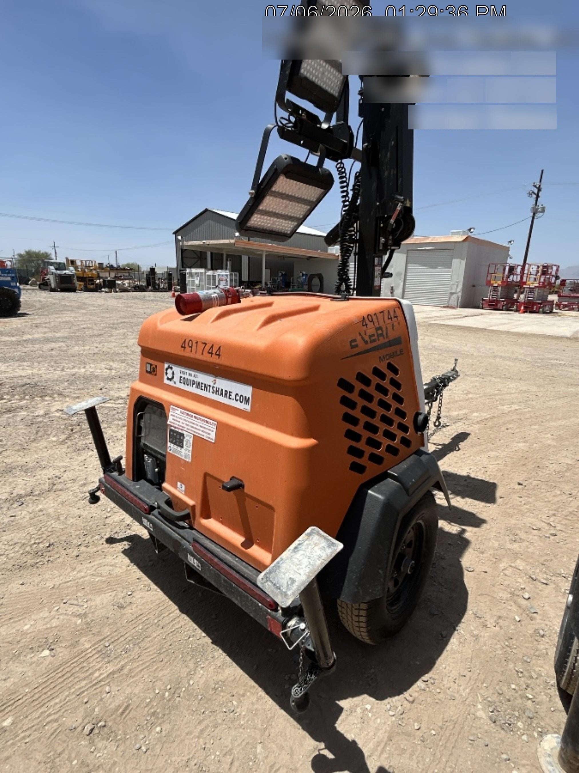 2025 Generac MLTS-4 Diesel, Mitsubishi L2E, 7.1 hp @1800 rpm, Flex Switch 120V Input, Powerzone Controller, (4) 320W LED Lights, 4kW Generator, 39.9 Gal Fuel Tank, 2" Ball, ES Decals