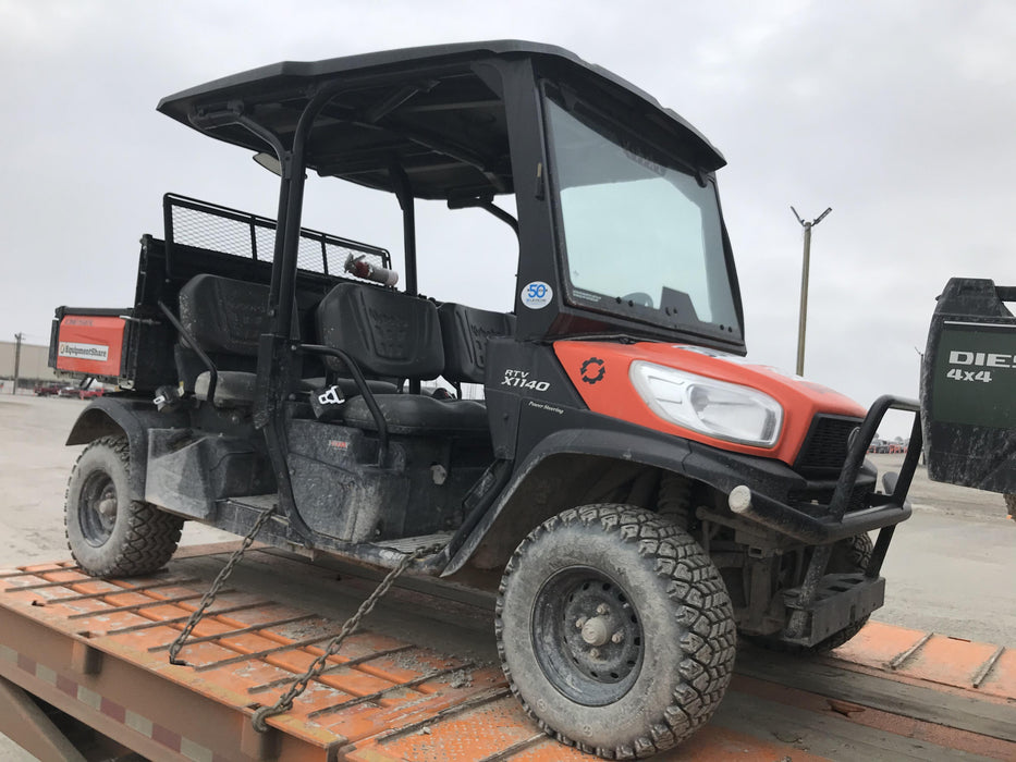 2019 Kubota RTV-X1140W-H 4wd Utility Cart, LED Strobe, Windshield Tempered Glass, Plastic Canopy, Wire Harness Kit, Backup Alarm