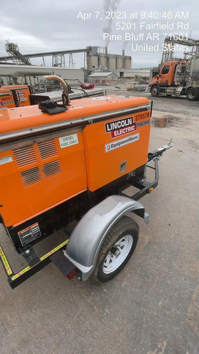 2022 Lincoln Electric LE400 Kubota V1505, Trlr, Cable Rack, Light Kit, ES Decals, T3