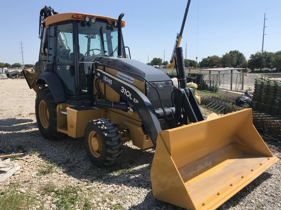 2020 John Deere 310LEP Cab/Heat/Air, 4WD, Standard Stick, Pilot Controls, 2 Way Hydraulics, TAG Manual QC