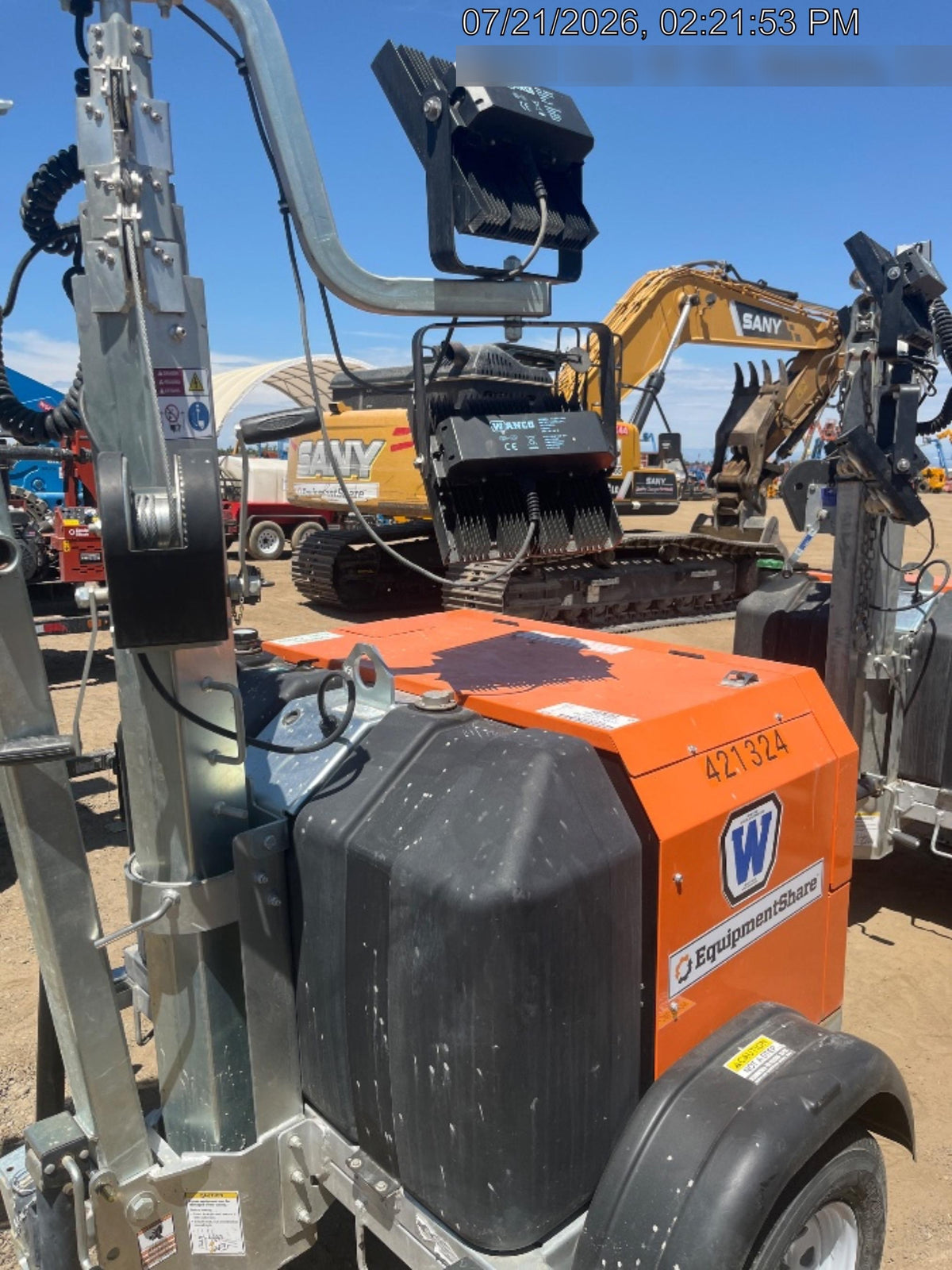 2024 Wanco WLTT-4MM4K Diesel, Deep Sea Controller, Shore Power Plug, Auto Start, (4) 350W LED Floodlights, 4kW Generator, 60 Gal Fuel Tank, 2" Ball, T3