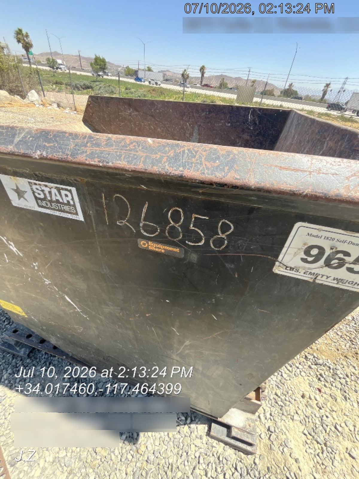 2020 STAR INDUSTRIES M-1820 - Self-Dump Hopper