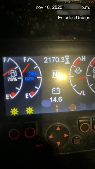 2019 Manitou MTA10055 Cab/Heat/Air, 120 HP, Solid Tires, Work Lights, Lift Hook, Auxiliary Hydraulics w/66" Carriage and 60" Forks