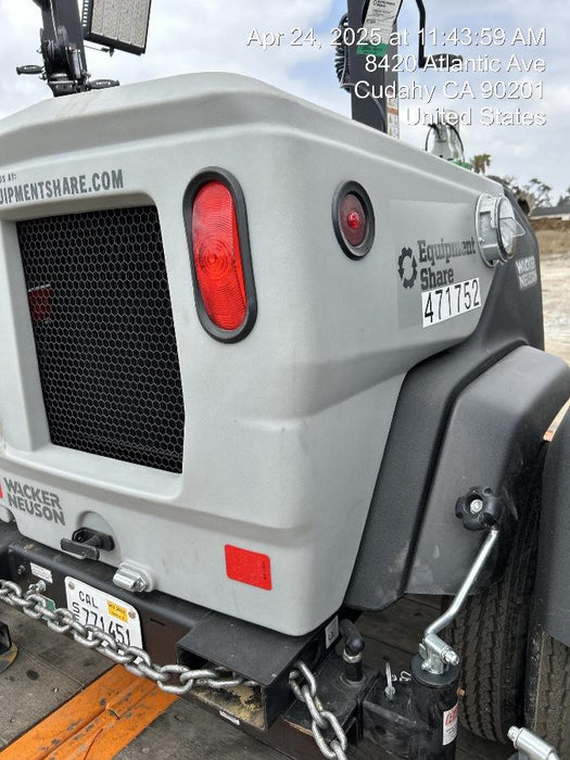 2024 Wacker Neuson LTT4 Diesel, Kohler KDW702, Deep Sea Controller, Auto Start, LED 320W, Bypass Outlet, T3