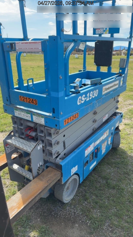 2020 Genie GS-1930 Solid Non Marking Tires, Beacon, Folding rails with half height swing gate, Telematics