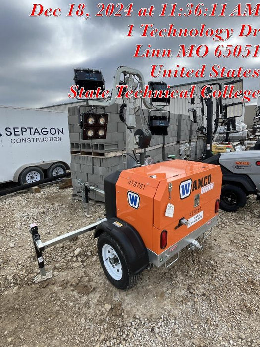 2024 Wanco WLTT-4MM4K Diesel, Deep Sea Controller, Shore Power Plug, Auto Start, (4) 350W LED Floodlights, 4kW Generator, 60 Gal Fuel Tank, 2" Ball, T3