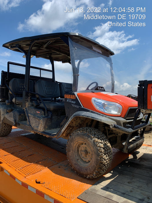 2022 Kubota RTV-X1140W-H Plastic Canopy, Windshield Acrylic Clear, LED Strobe Light, Wire Harness Kit, Back up Alarm