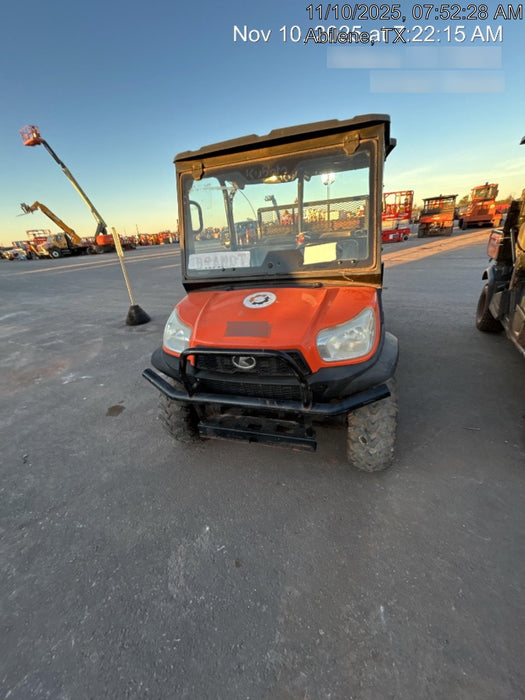 2019 Kubota RTV-X1140 4wd Utility Cart, LED Strobe, Windshield Tempered Glass, Plastic Canopy, Wire Harness Kit, Backup Alarm