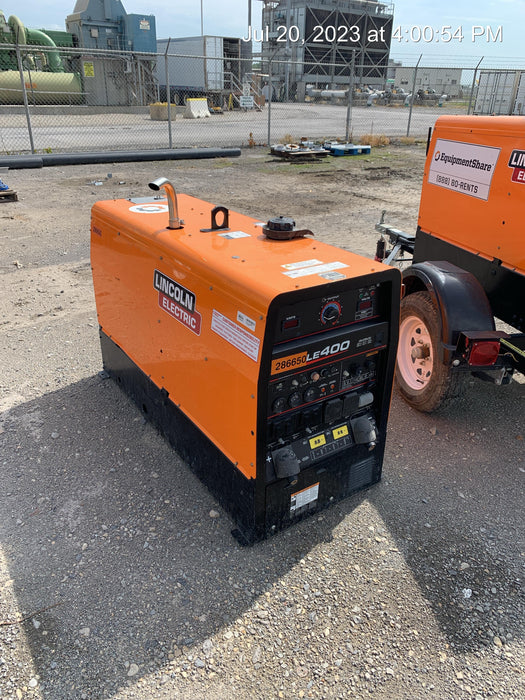 2022 Lincoln Electric LE400 Kubota V1505, Trlr, Cable Rack, Light Kit, ES Decals, T3