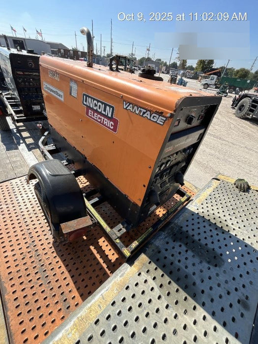 2021 Lincoln Electric Vantage 322 Vantage 322 Ready Pak 3 w/ Telematics & Decals, ORANGE (includes trailer, cable rack, fender light kit)