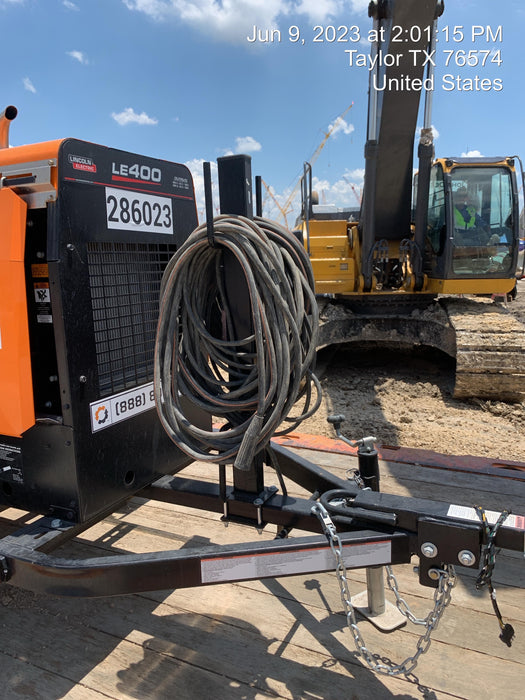 2022 Lincoln Electric LE400 Kubota V1505, Trlr, Cable Rack, Light Kit, ES Decals, T3