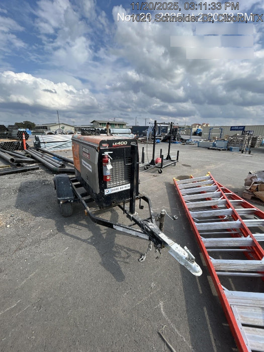 2022 Lincoln Electric LE400 Kubota V1505, Trlr, Cable Rack, Light Kit, ES Decals, T3