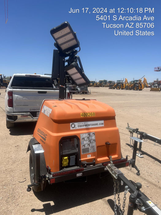 2024 Generac MLT2 Diesel, Flex Switch 120V Input, Powerzone Controller, 
(4) 320W LED Lights, 4kW Generator, 39.9 Gal Fuel Tank, 2" Ball, T3