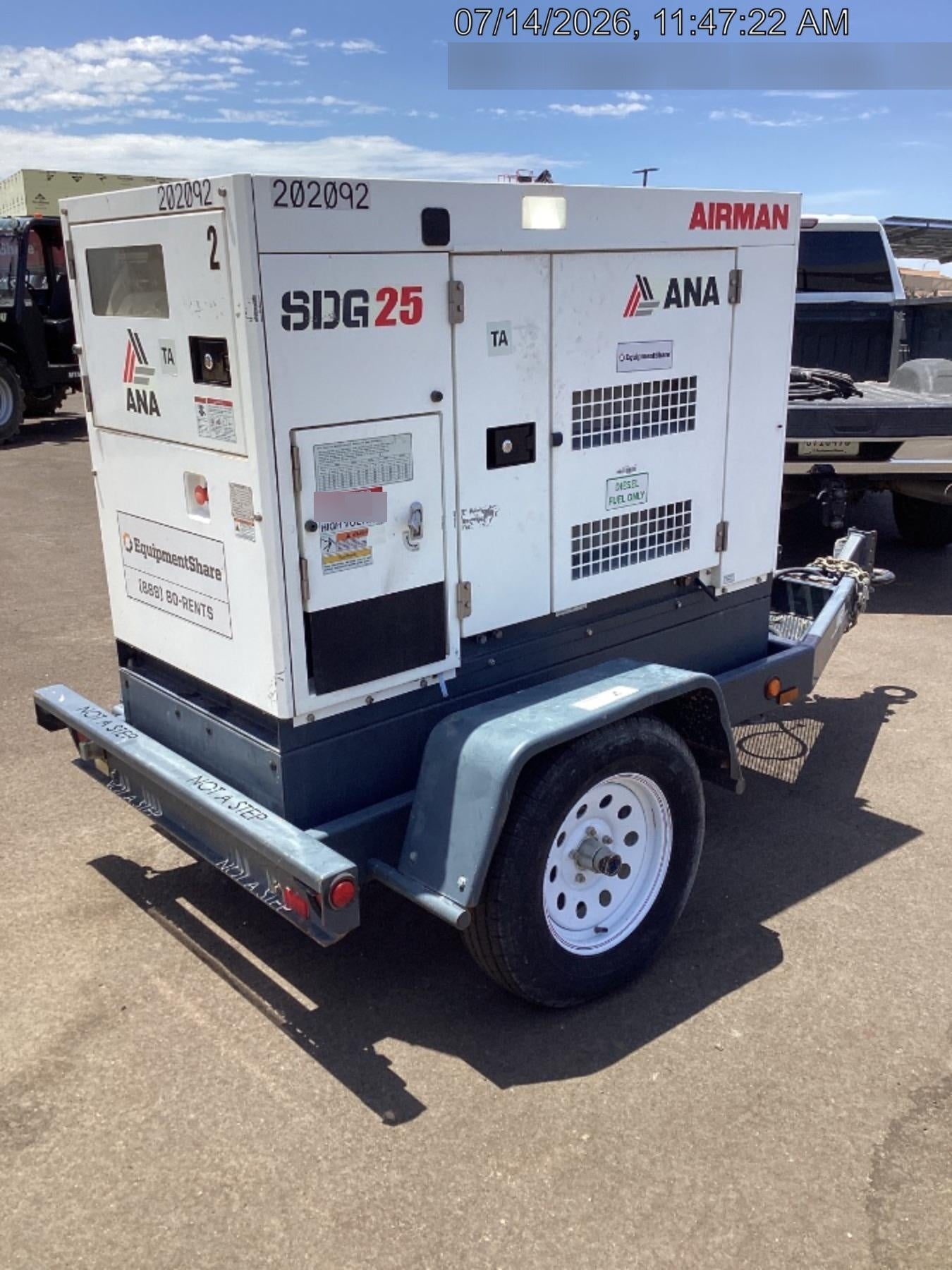 2022 AIRMAN SDG25S-8E1