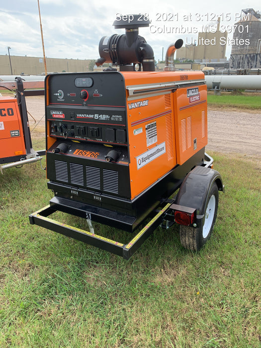 2021 Lincoln Electric Vantage 549X Ready Pak 3, ORANGE (includes trailer, cable rack, fender light kit)