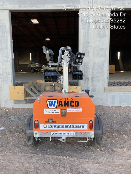 2024 Wanco WLTT-4MM4K Diesel, Deep Sea Controller, Shore Power Plug, Auto Start, (4) 350W LED Floodlights, 4kW Generator, 60 Gal Fuel Tank, 2" Ball, T3