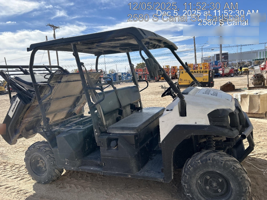 2018 Kawasaki MULE PRO-DX Kawasaki Mule 4x4 Diesel UTV w/Hard Top, No Windshield, No Doors, Beacon, Backup Alarm, ES Keypad/Hardware Installed