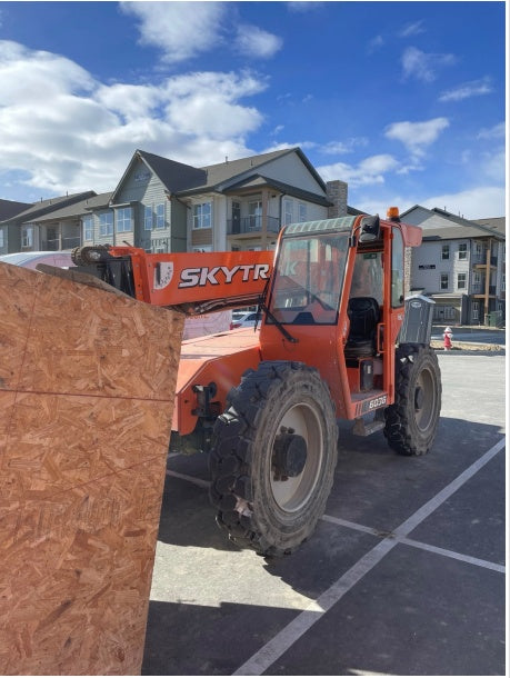 2019 Skytrak 6036 Cab/Heat/Air, Solid Tires, LED Work Lights, Beacon w/50" Carriage, 48" Pallet Forks