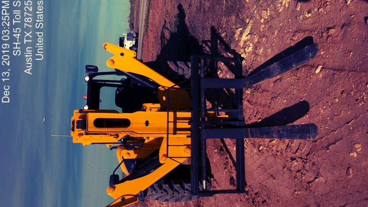 2019 JCB 510-56 Canopy, 74 HP, Solid Tires, STD Worklight, Beacon, Aux Hydraulics, Lifting Eye, Back up Alarm w/66" Carriage/60" Forks