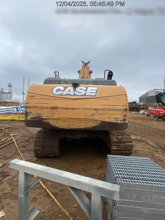 2016 Case CX350D CAB A/C, 13'-3" ARM, STEEL TRACKS, THUMB