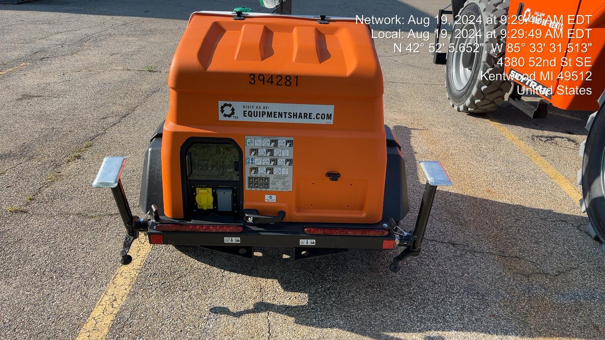 2024 Generac MLT2 Diesel, Flex Switch 120V Input, Powerzone Controller, 
(4) 320W LED Lights, 4kW Generator, 39.9 Gal Fuel Tank, 2" Ball, T3