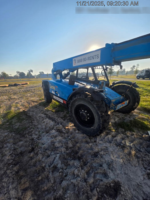 2019 Genie GTH-636 Canopy, Solid RT Tires, LED Work Lights, Beacon 60" QA Carriage, 48" Forks
