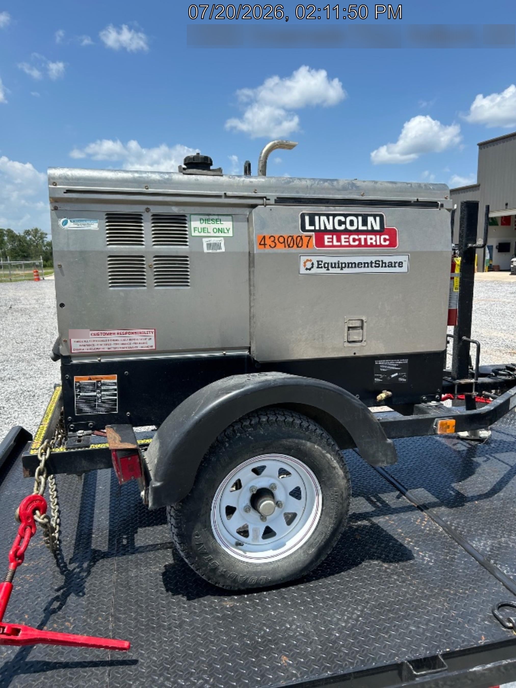 2024 Lincoln Electric LE400 Kubota V1505, Trlr, Cable Rack, Light Kit, ES Decals, T3