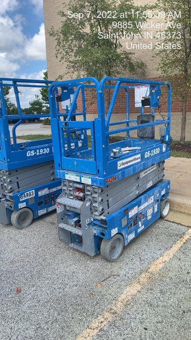 2020 Genie GS-1930 Solid Non Marking Tires, Beacon, Folding rails with half height swing gate