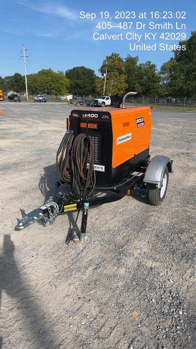 2022 Lincoln Electric LE400 Kubota V1505, Trlr, Cable Rack, Light Kit, ES Decals, T3