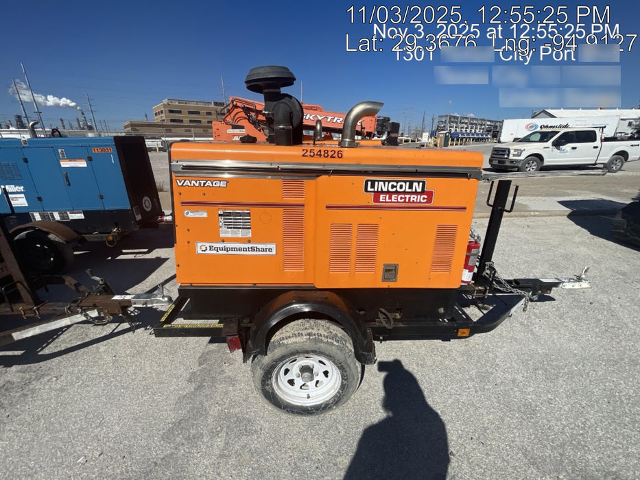 2022 Lincoln Electric Vantage 549X Crosslink Technology, Trailer Mounted, ES Decals, T3