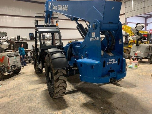 2018 Genie GTH-844 Genie GTH-844 w/ROPS, Work Lights, Solid Tires, RH Cab Mesh, Beacon, 60" Carriage and Forks