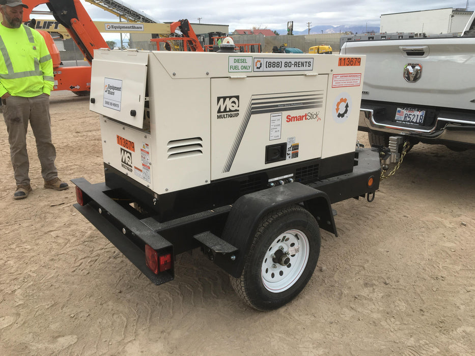 2020 Multiquip DLW400ESA4 400 amp Welder, 14kW, 120/240V, T4F Kubota, Trailer