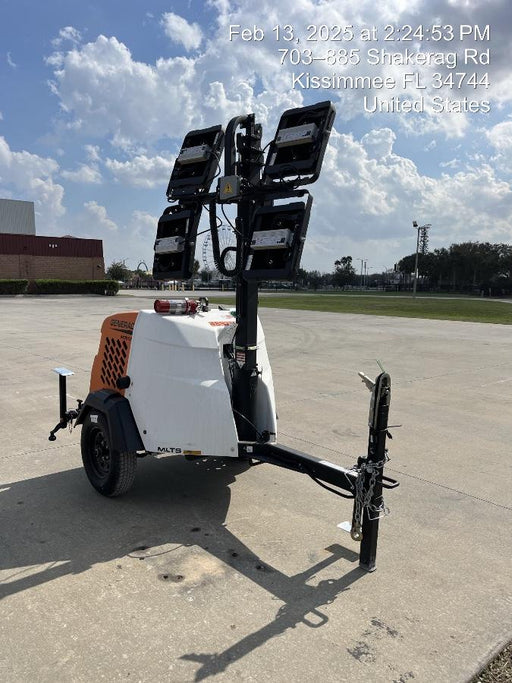2025 Generac MLTS-4 Diesel, Mitsubishi L2E, 7.1 hp @1800 rpm, Flex Switch 120V Input, Powerzone Controller, (4) 320W LED Lights, 4kW Generator, 39.9 Gal Fuel Tank, 2" Ball, T3, ES Decals