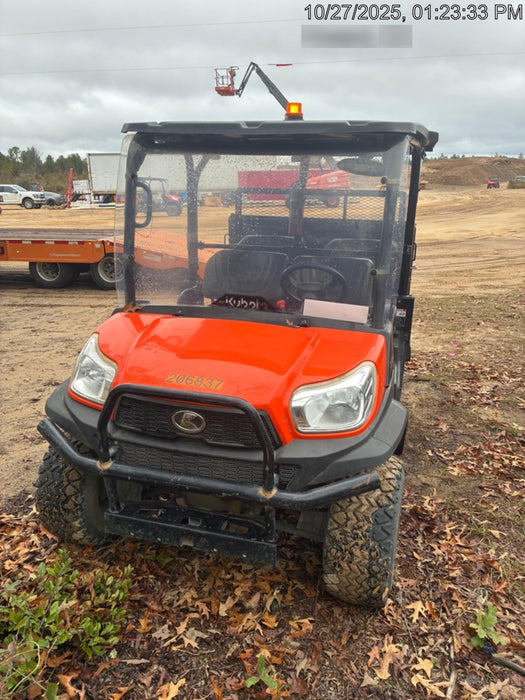 2022 Kubota RTV-X1140W-H Plastic Canopy, Windshield Acrylic Clear, LED Strobe Light, Wire Harness Kit, Back up Alarm