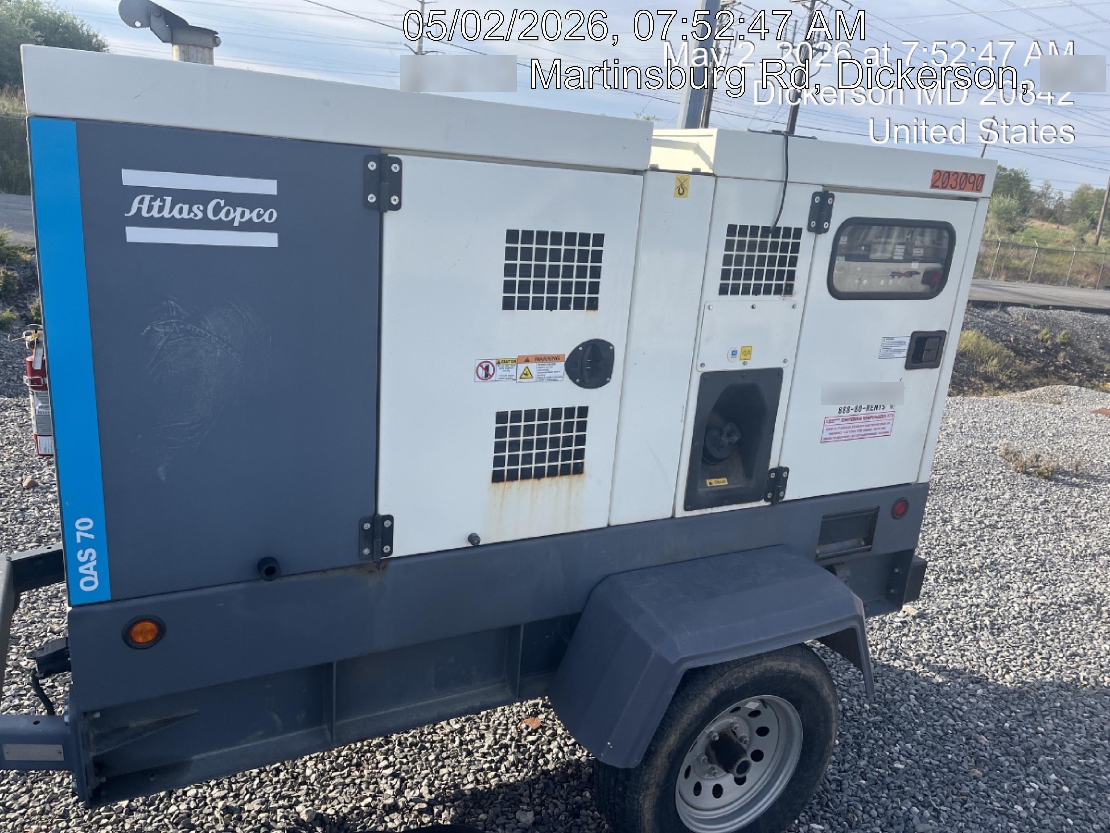 2022 ATLAS COPCO QAS 70