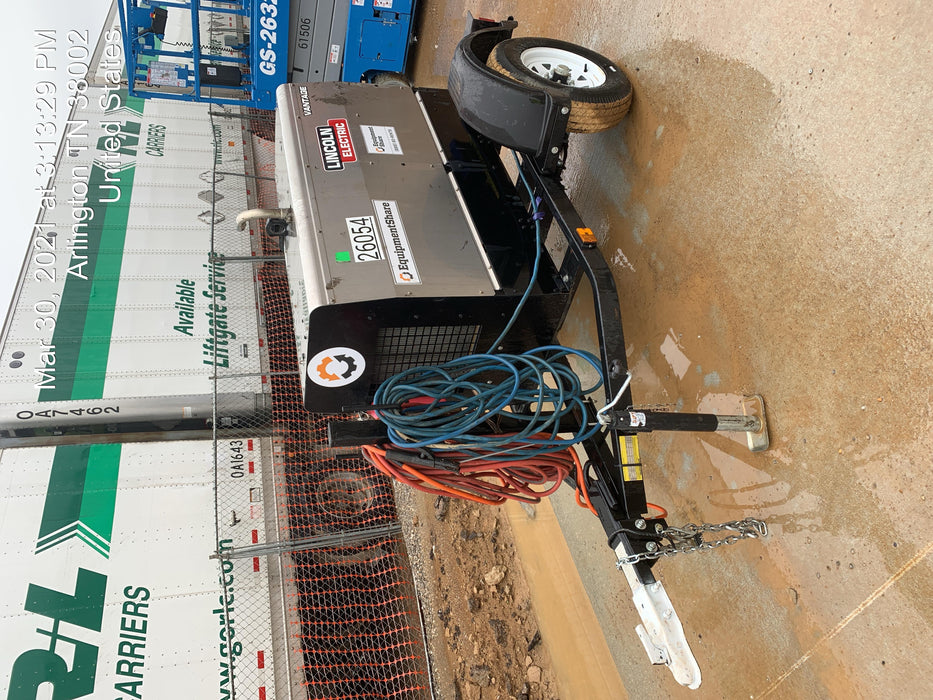 2019 Lincoln Electric Vantage 322 Lincoln Vantage 322 Welder w/Trailer, Light Kit, Cable Rack