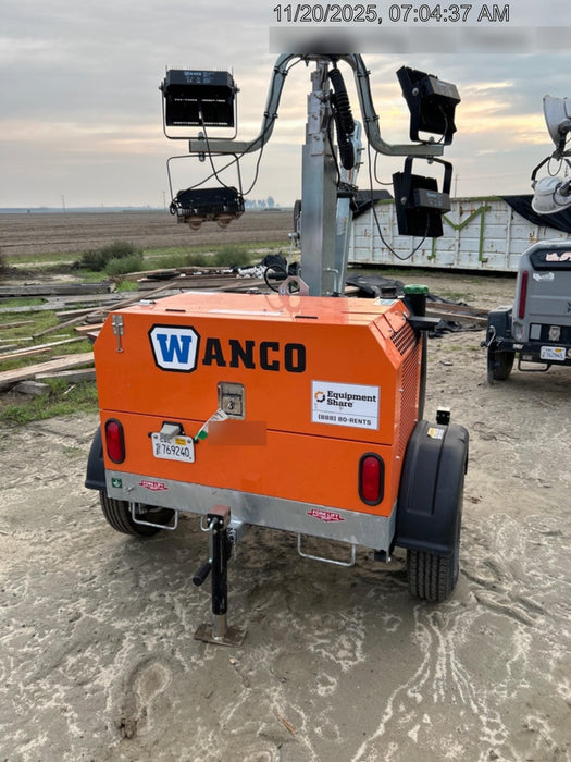 2024 Wanco WLTT-4MM4K Diesel, Deep Sea Controller, Shore Power Plug, Auto Start, (4) 350W LED Floodlights, 4kW Generator, 60 Gal Fuel Tank, 2" Ball, T3