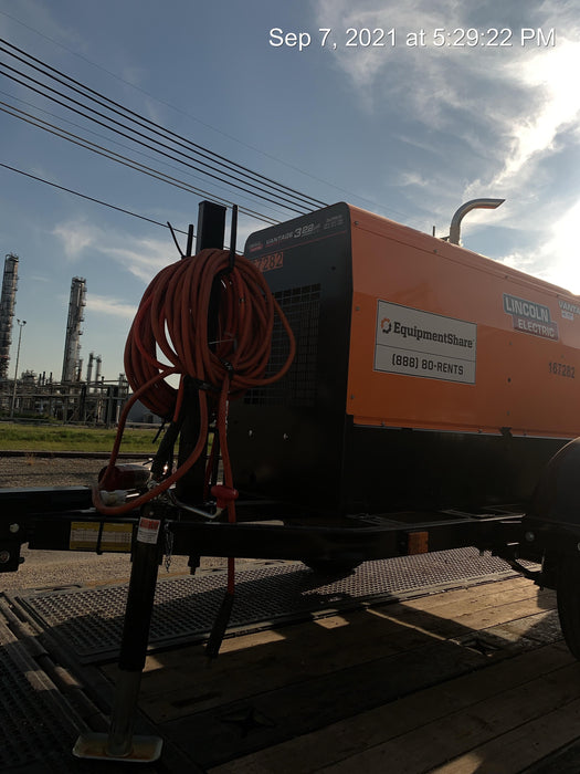 2021 Lincoln Electric Vantage 322 Vantage 322 Ready Pak 3 w/ Decals, ORANGE (includes trailer, cable rack, fender light kit) NO Telematics